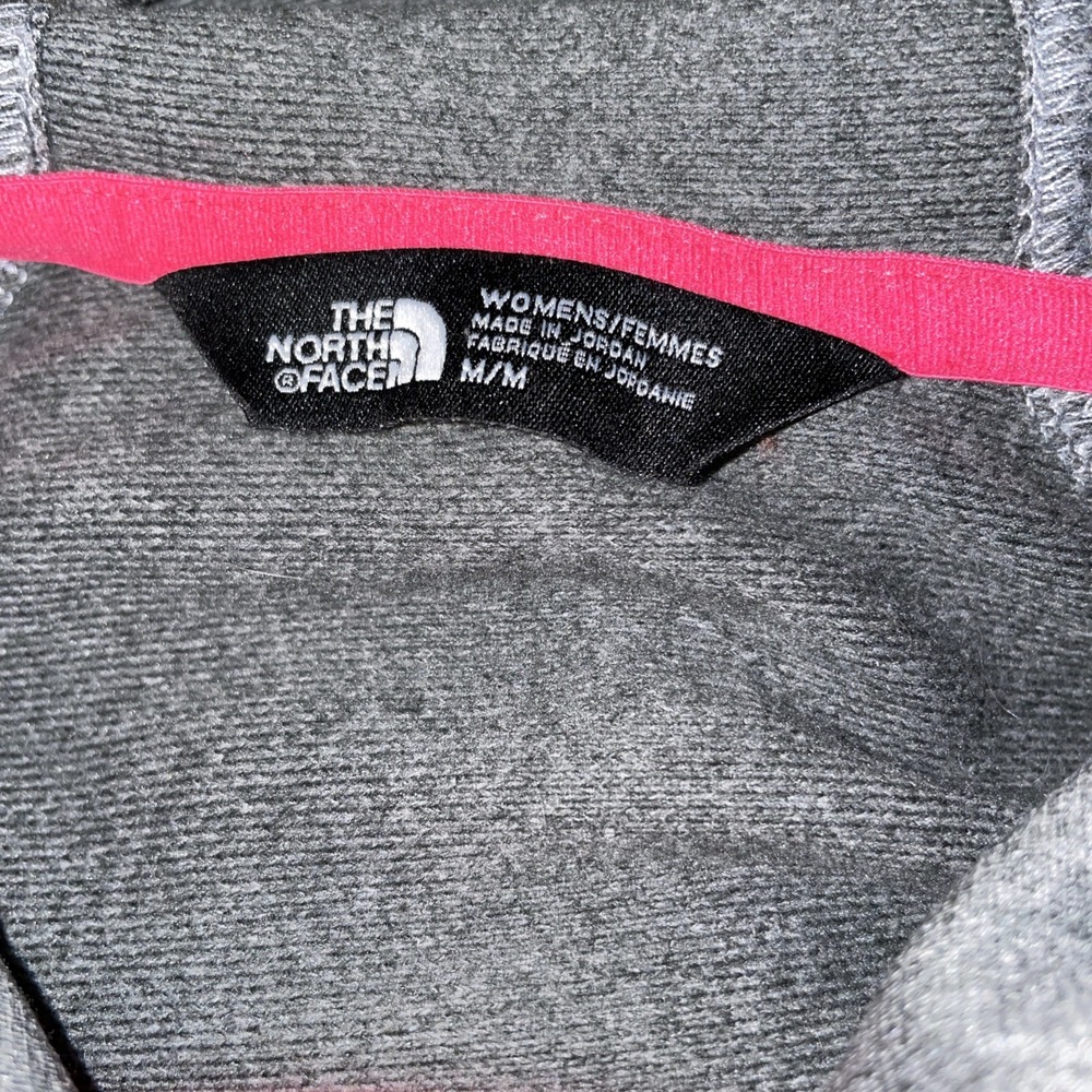 The North Face Apex Softshell Full Zip Gray Pink Jacket Womens Medium Casual - Picture 7 of 9